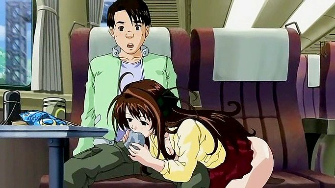 Hentai blow job in the public place